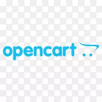 OpenCart电子商务购物车软件电脑软件标志-购物车