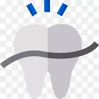 颈部疼痛产品设计标志牙齿人类行为-牙齿图标