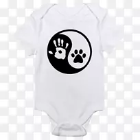 婴儿和幼童，一件t恤，帽衫，马球衫，狗和人类