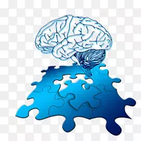 数学拼图图像大脑戏弄器LOGWA-大脑剪贴画