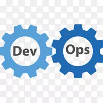 DevOps软件开发者计算机软件开发标志-机械标志