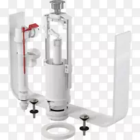 机械冲水马桶水暖装置技术制图.厕所