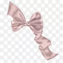 领结发带领结粉红色m丝带