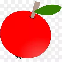 剪贴画图形苹果水果卡通-苹果