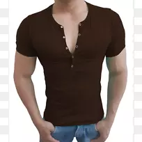T恤，亨利衬衫，衬衫袖子，t恤