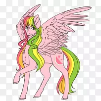 精灵马夹艺术插画喙-哦耶