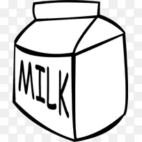 巧克力牛奶剪辑艺术-牛奶剪贴画