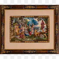 挂毯画框绘画形象-圣经摩西
