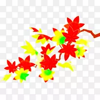枫叶剪贴画系列花瓣-化妆品产品
