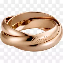 卡地亚订婚戒指珠宝金戒指