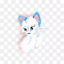胡须国内短发猫插图素描-宇