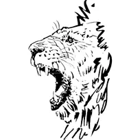 狮子虎吼剪辑艺术-狮子咆哮悬崖