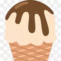 冰淇淋圆锥形甜点可伸缩图形烘焙-冰淇淋