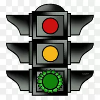 交通信号灯剪辑艺术红灯摄影机停车标志-交通灯