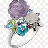 紫水晶绿松石珠宝钻石宝石珠宝