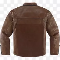 摩托车靴摩托车夹克：百年皮革设计皮夹克服装-夹克背面