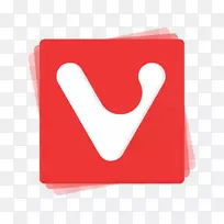 Vivaldi技术网页浏览器徽标歌剧