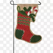 圣诞长统袜圣诞老人圣诞日糖果手杖圣诞装饰品-中诺
