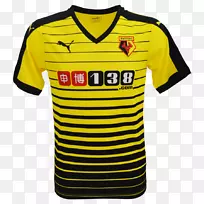 沃特福德F.C.2015-16英超联赛利物浦F.C。t恤套装t恤