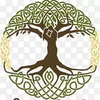北欧神话生命之树斯堪的纳维亚伊格德拉西尔符号