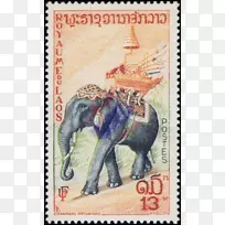 亚洲象邮票非洲象老挝象