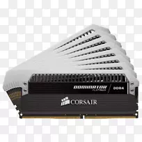 DDR 4 SDRAM DIMM Corsair部件占主导地位的白金DDR 4计算机存储器计算机