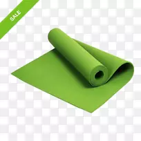 瑜伽和普拉提垫运动绿色瑜伽垫