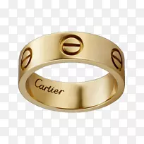 卡地亚戒指大小爱情手镯金戒指
