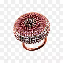 戒指银首饰立方氧化锆托马斯萨博戒指材料