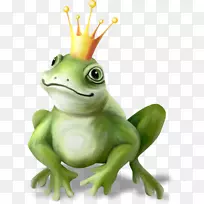 真正的青蛙王子形象画-青蛙