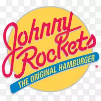 汉堡标志约翰尼火箭餐厅品牌-劳动节烧烤