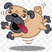 小狗电脑图标兽医宠物表情-帕格