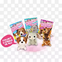 小狗爱毛绒玩具和可爱玩具小猫杂志-可爱的小圆点