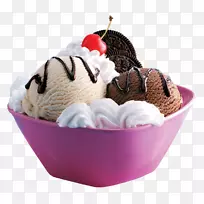 圣代那不勒斯冰淇淋Baskin罗宾斯巧克力冰淇淋奥利奥饼干