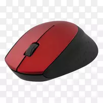 计算机鼠标光学鼠标无线滚轮滚动.红色卷轴
