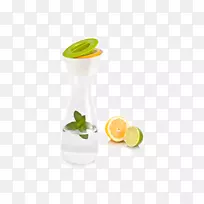 玻璃瓶水柠檬榨汁机-不锈钢字