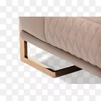 沙发硬木相间床架结构-半桃子
