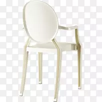 白色塑料Cadeira Louis幽灵椅