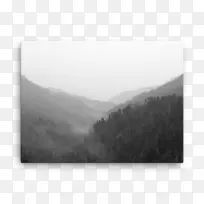 长方形天空plc-山水画