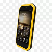 肯新达w6坚固智能手机(黑色)功能手机肯鑫达w6坚固的智能手机(黄色)android-成本效益
