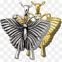 蝴蝶吊坠、饰物、珠宝、古董-蝴蝶