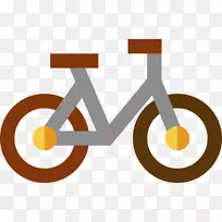 电脑图标剪贴画自行车车辆图形.自行车手顶部