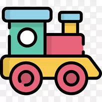 剪贴画玩具火车和火车组电脑图标玩具运输