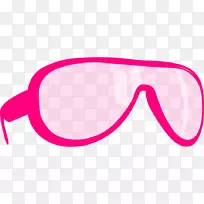 护目镜粉红色眼镜夹艺术png图片.粉红色玫瑰