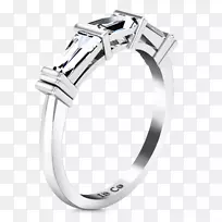 银制品设计结婚戒指身饰.银