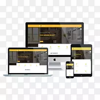 响应式网页设计网页模板系统网站传单内部设计
