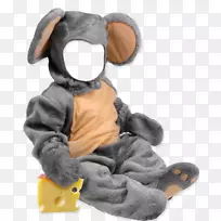 鼠标万圣节服装婴儿儿童-老鼠