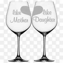 酒杯母女-创意酒杯