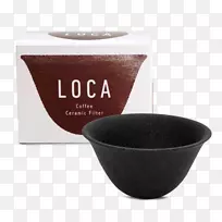 陶瓷水过滤器耳灰色茶咖啡产品.专用咖啡