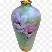 花瓶陶瓷瓮花瓣花瓶
